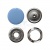 Кнопка рубашечная (закрытая) 9,5мм - эмаль, цв.182 - св.голубой - купить в Ельце. Цена: 5.74 руб.