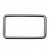 Рамка металлическая прямоугольная, 40 х 15 мм- тём.никель - купить в Ельце. Цена: 4.60 руб.
