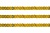 Пайетки "ОмТекс" на нитях, SILVER SHINING, 6 мм F / упак.91+/-1м, цв. 48 - золото - купить в Ельце. Цена: 356.19 руб.