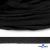 Шнур плетеный d-8 мм плоский, 70% хлопок 30% полиэстер, уп.85+/-1 м, цв.- чёрный - купить в Ельце. Цена: 735 руб.