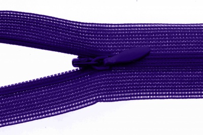 Молния потайная Т3 866, 20 см, капрон, цвет фиолетовый - купить в Ельце. Цена: 5.27 руб.