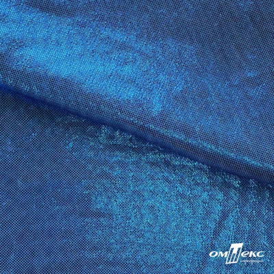 Трикотажное полотно голограмма, шир.140 см, #602 -голубой/голубой - купить в Ельце. Цена 385.88 руб.