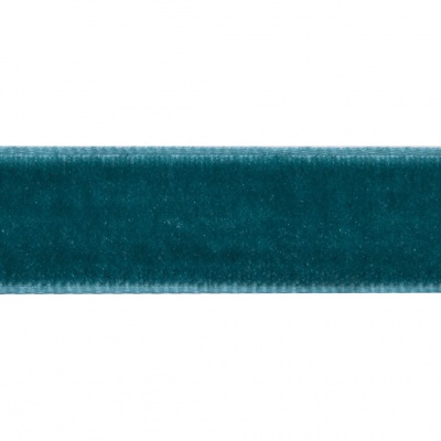 Лента бархатная нейлон, шир.12 мм, (упак. 45,7м), цв.65-изумруд - купить в Ельце. Цена: 392 руб.