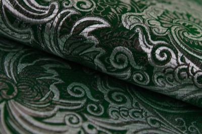 Ткань костюмная жаккард, 135 гр/м2, шир.150см, цвет зелёный№4 - купить в Ельце. Цена 441.94 руб.