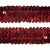 Тесьма с пайетками 3, шир. 30 мм/уп. 25+/-1 м, цвет красный - купить в Ельце. Цена: 1 087.39 руб.