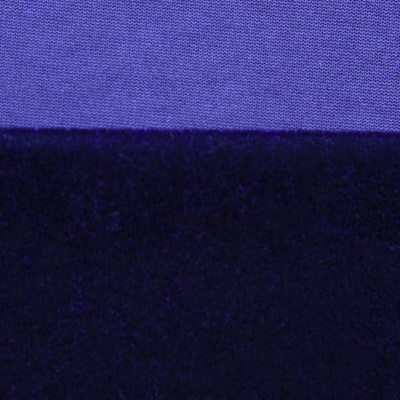 Бархат стрейч №14, 240 гр/м2, шир.160 см, (2,6 м/кг), цвет т.синий - купить в Ельце. Цена 748.44 руб.
