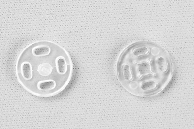 Кнопки пришивные пластиковые 11,5 мм, блистер 24шт, цв.-прозрачные - купить в Ельце. Цена: 59.44 руб.