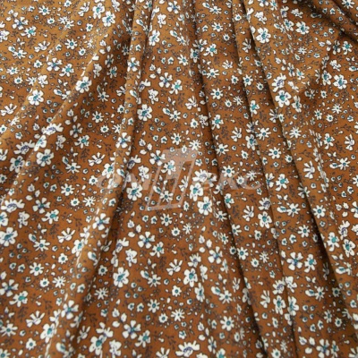 Плательная ткань "Фламенко" 11.1, 80 гр/м2, шир.150 см, принт растительный - купить в Ельце. Цена 239.03 руб.